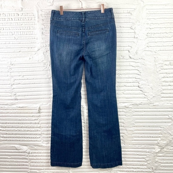 Cache 90s Y2K Medium Wash 2 Button Trouser Jeans Flare Leg Size 0 - Picture 7 of 11